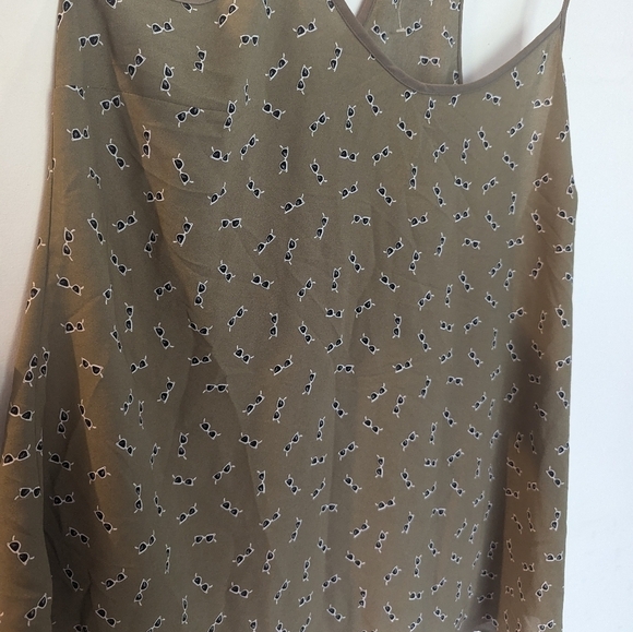 Light Weight Summer Funky Print Camisole Tank Top Size 14 L XL - Picture 2 of 6